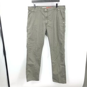Dickies Flex Men Size 38 x 32 Jeans Green Canvas Regular Straight Pants Stretch